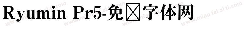 Ryumin Pr5字体转换